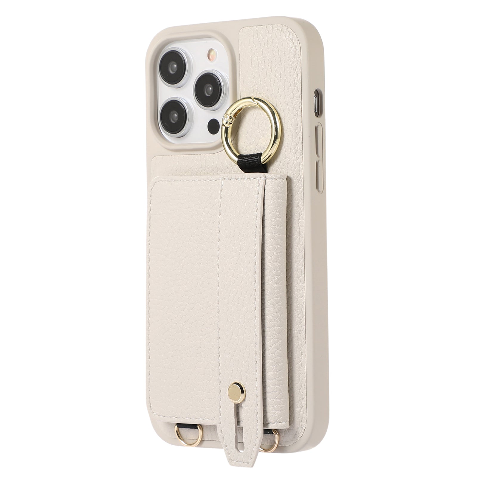 Card Holder Phone Cover for iPhone 12 Pro Max 6.7 inch Hand Strap Kickstand Leather TPU Case with Shoulder Strap Card Holder Phone Cover for iPhone 12 Pro Max 6.7 inch Hand Strap Kickstand Leather TPU Case with Shoulder Strap